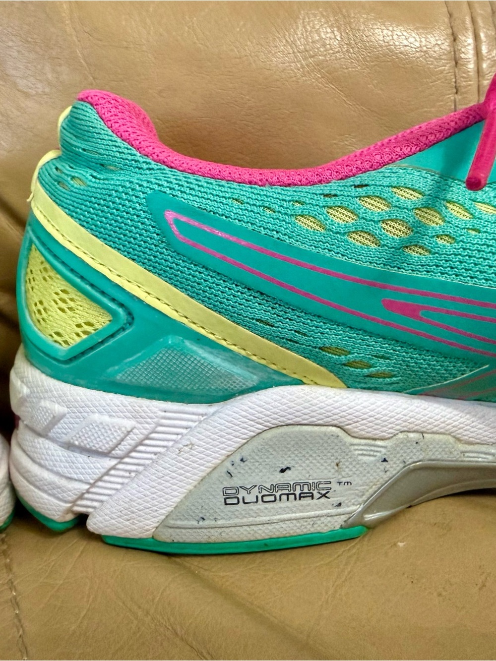 ASICS Gel-DS Trainer 19 Women's 8.5 Emerald Pink Lime Running Sneakers - Picture 10 of 12